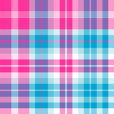 Bright Blue and Pink