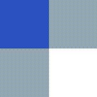 White and Blue