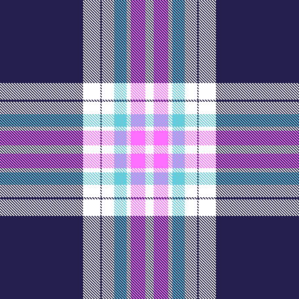 aqua pink check