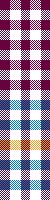 Tyrian Blue Gold Gingham Stripes