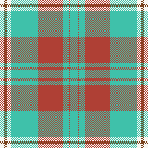 teal and maroon