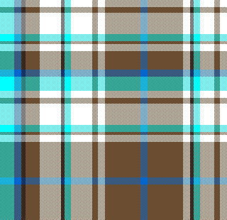 aqua, brown,white, blue