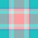 Mint and Coral Plaid 1A