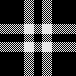 black and white