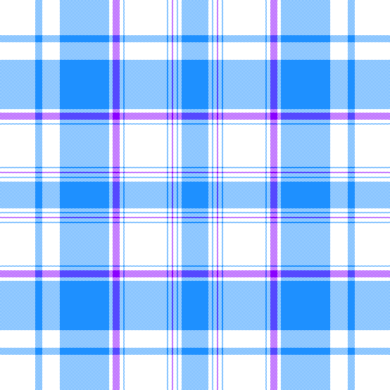 White, Blue, Purple