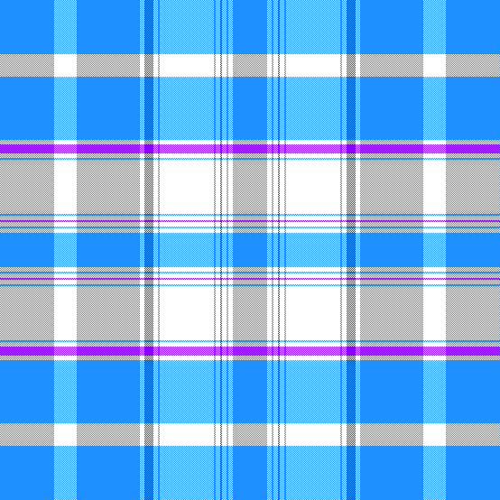 Blue, White, Purple