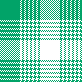 green and white houndstooth plaid by jen