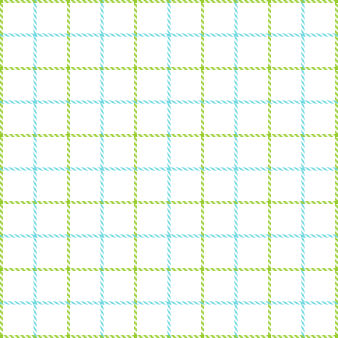 Ocean Blue and Spring green window pane