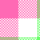 pink and green