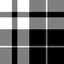 AW24 M BLACK WHITE SIMPLE CHECK