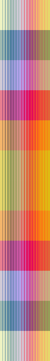 cog color block mirror weft