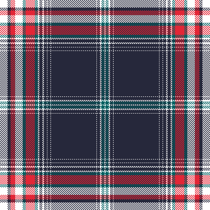 SS24 CHRISTMAS TARTAN NAVY WHITE