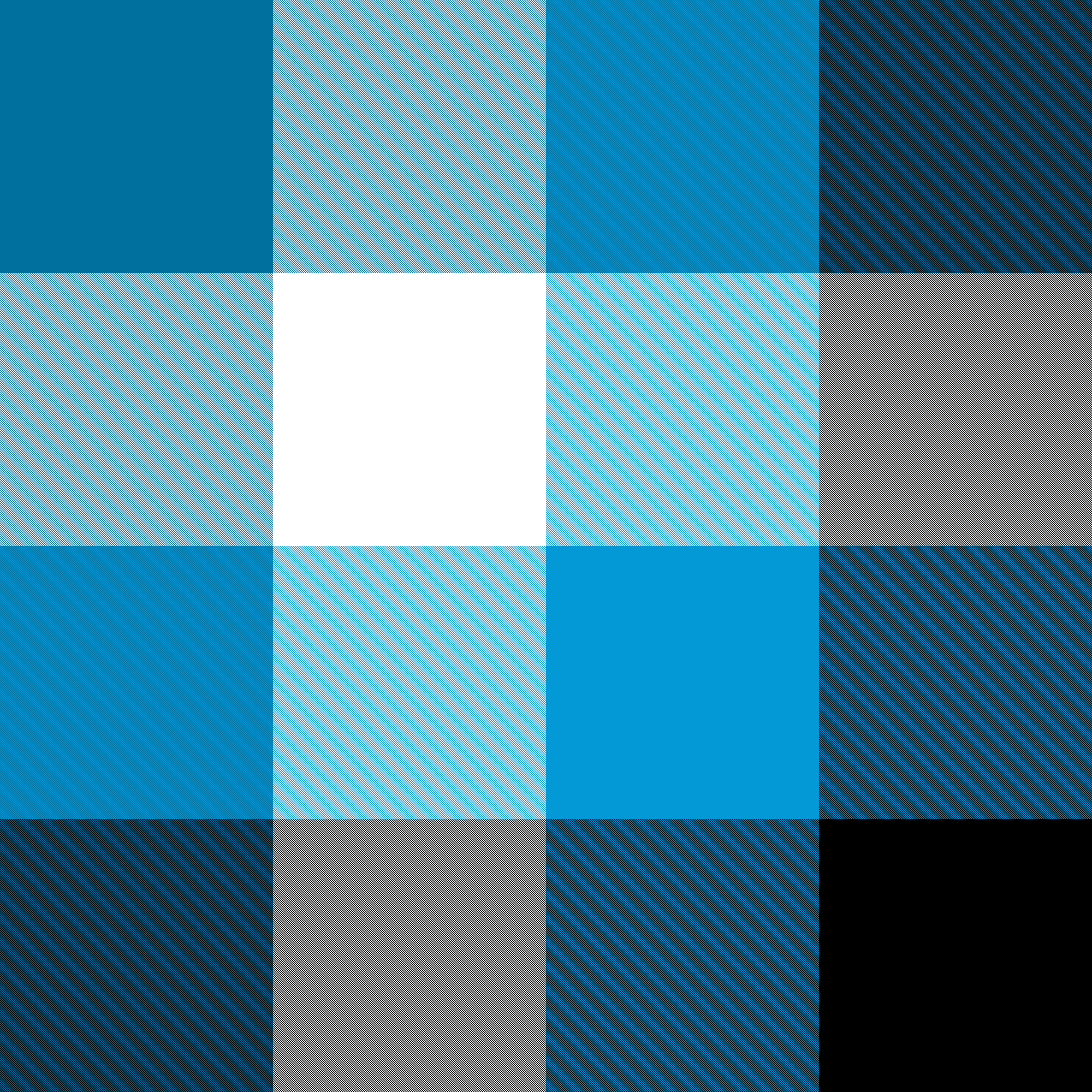Cerulean Blue Check
