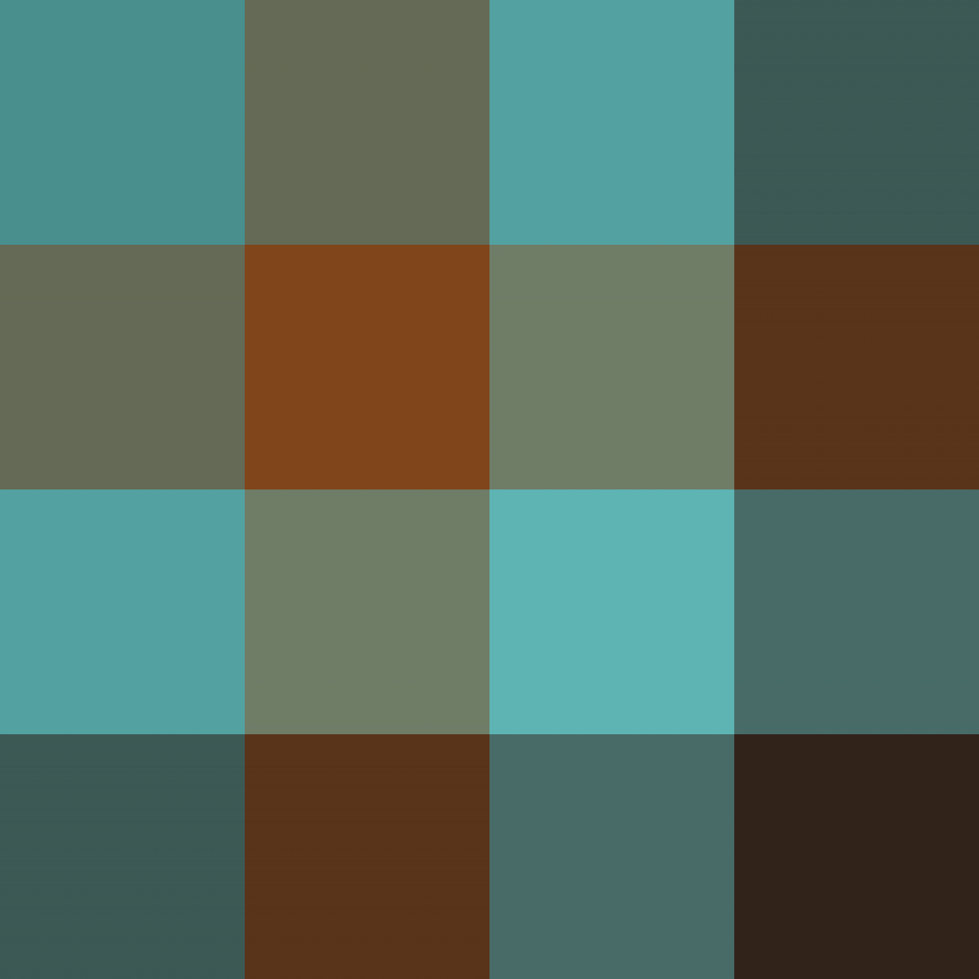 marron y aqua