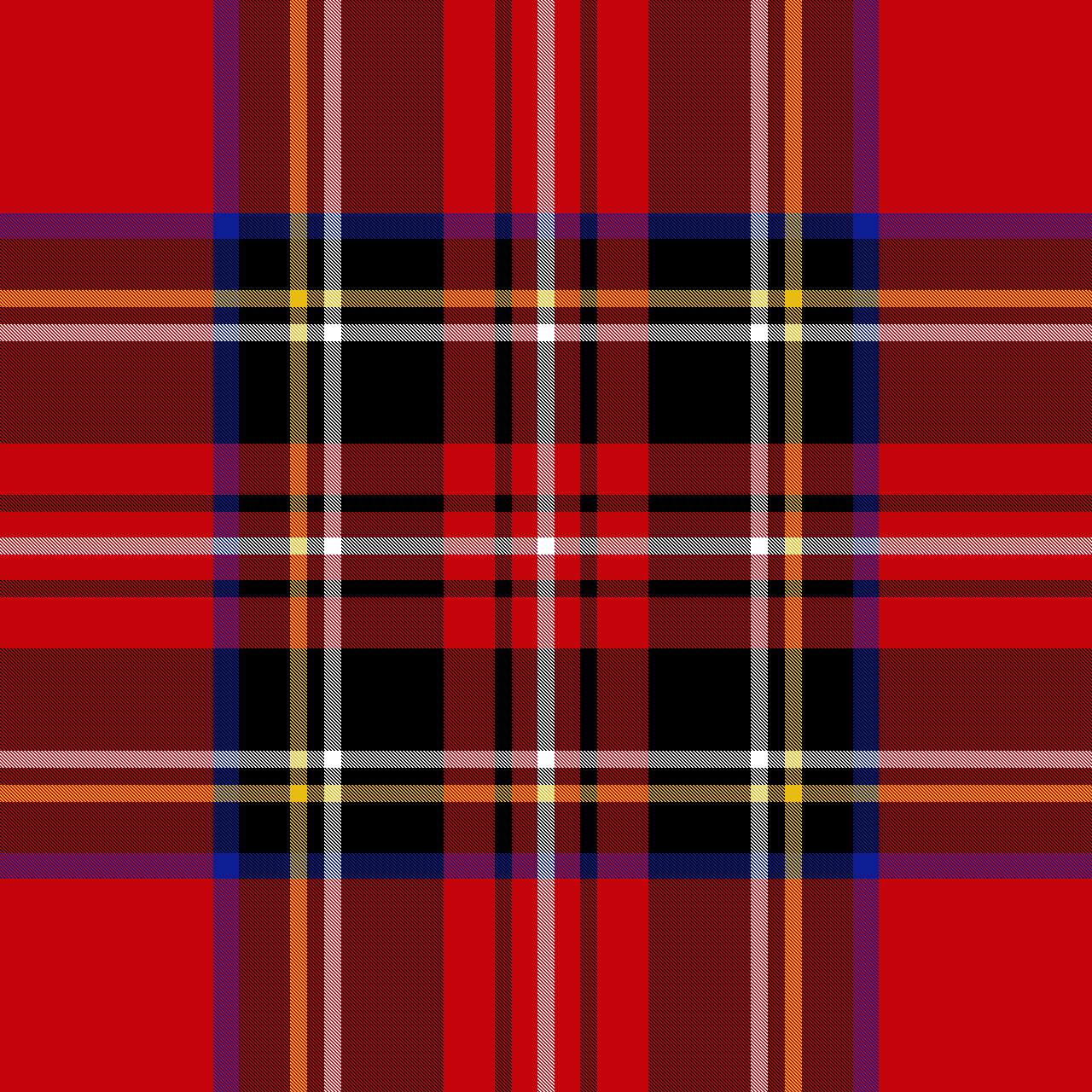 rojo tartan para branda