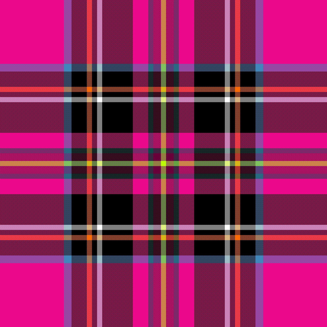 Tartan hot pink para branda