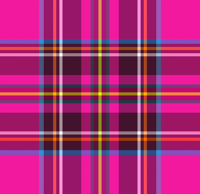 Hot Pink Tartan Doble