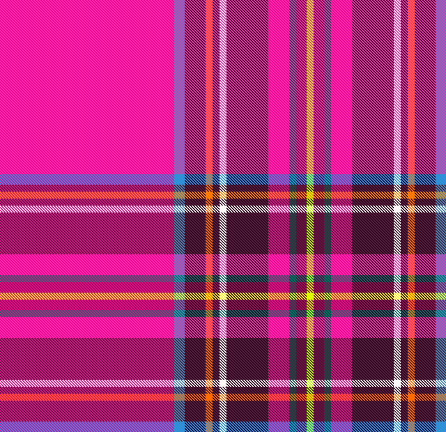 Hot Pink Tartan Doble 45