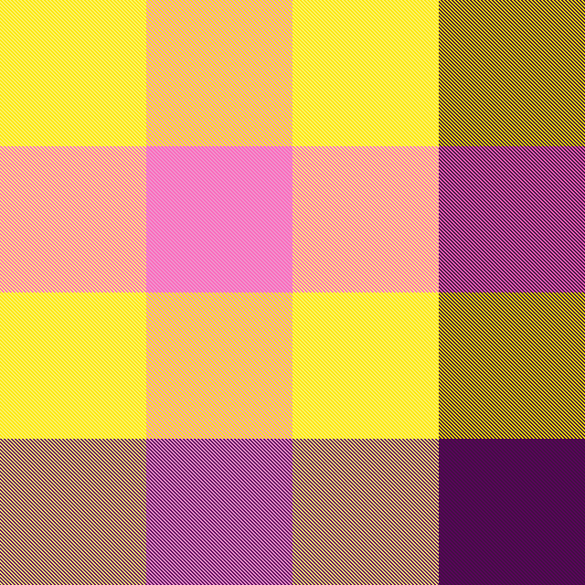 Cuadros Amarillo Rosa Violeta Doble