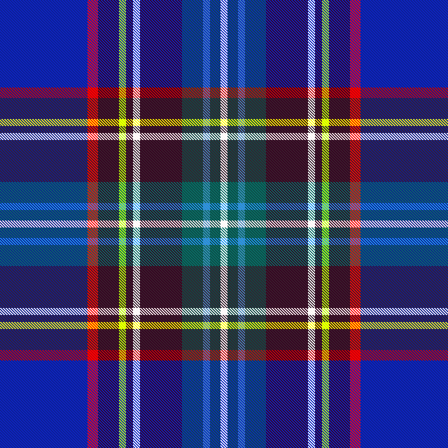 Tartan Azul Doble