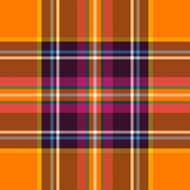 Tartan Naranja doble