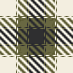 Olive, Black & Ecru Check