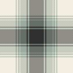 Sage, Black & Ecru Check