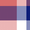 blue white check
