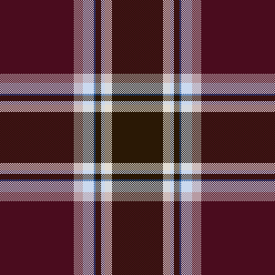 Burgundy and brown