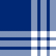 navy and white tripple