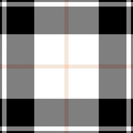 w black white check