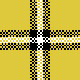 Yellow-black-white