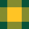 Green and Gold Hockey Plaid