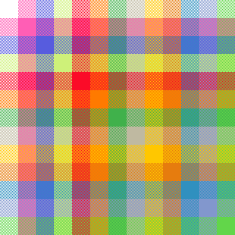 All the colours!