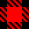 red and black