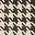 bone brown black houndstooth