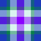 Purple green blue