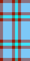blue and brown