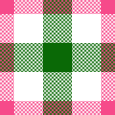 pink and green
