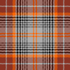 Maroon and orange
