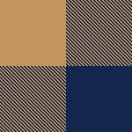 blue and khaki