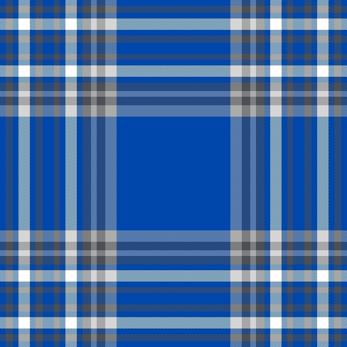 blue scotch plaid flat