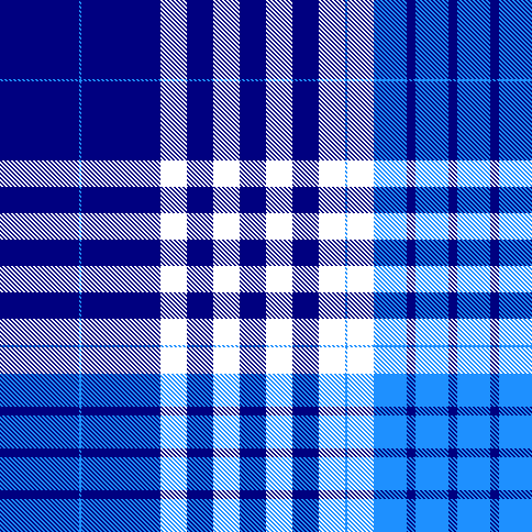 Two Blue and White Plaid 2