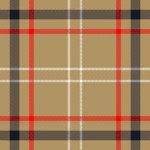 Neutral big check wide red