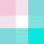 Pink & blue squares