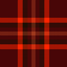 sunset through fall trees