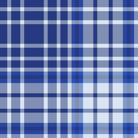 BLUE GRID PLAID