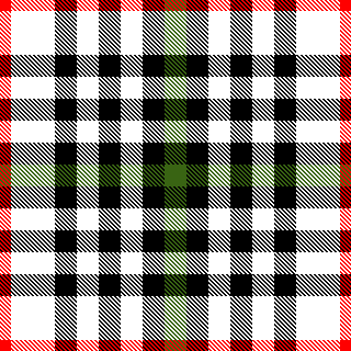 White winter flannel