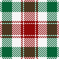 Christmas Plaid tri color green