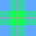 蓝绿粉格子